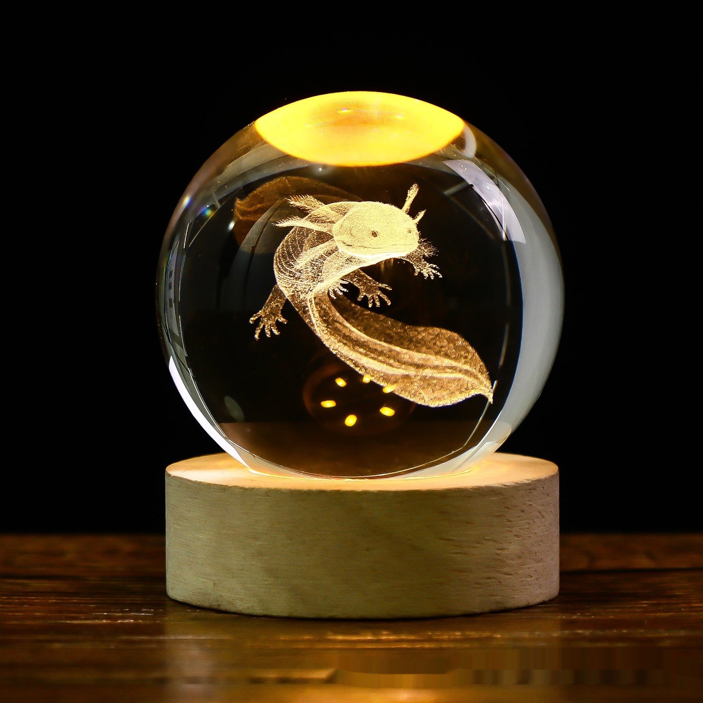 3D Crystal Ball Night Lamp – Luminous Starry Sky & Planet Projection Ambience Light