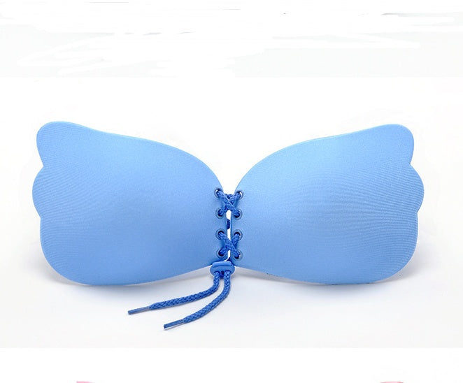 Self-Adhesive Strapless Push-Up Bra – Invisible Silicone Bandage Bra with Front Closure